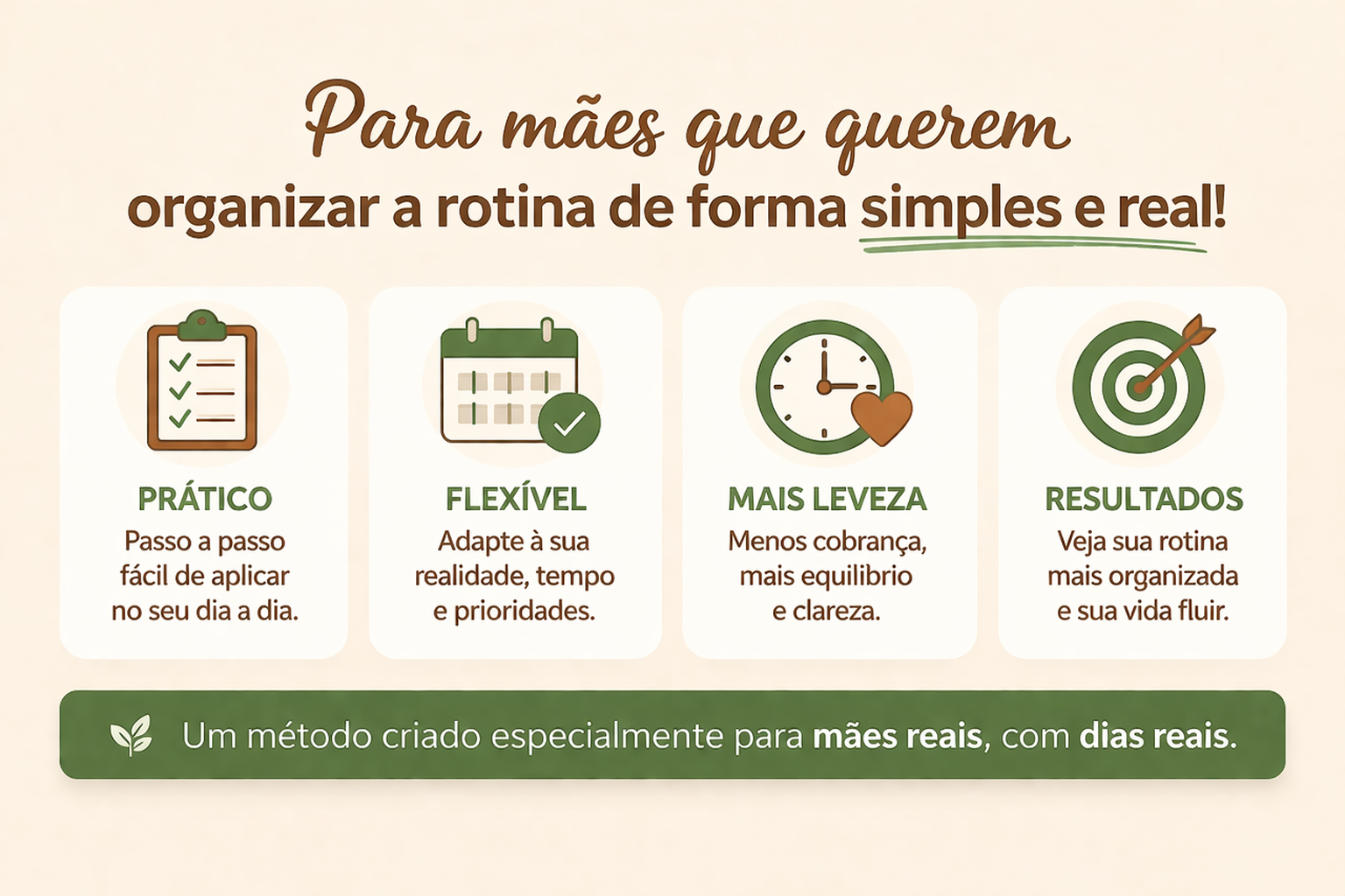 Checklist e organização simples da rotina